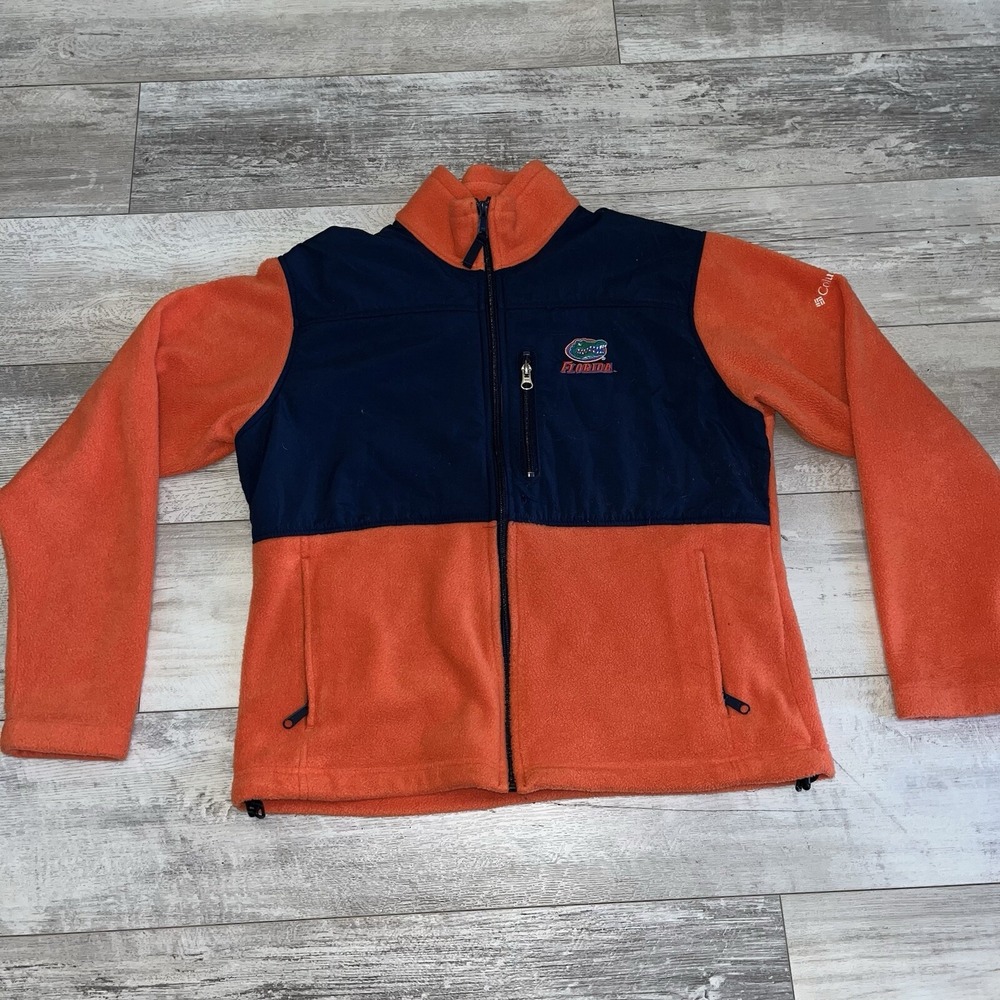 Florida Gators Columbia Fleece Jacket Women's Large Orange Full Zip